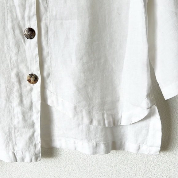 Click By Color Me Cotton Linen Button down Shirt - Picture 5 of 15